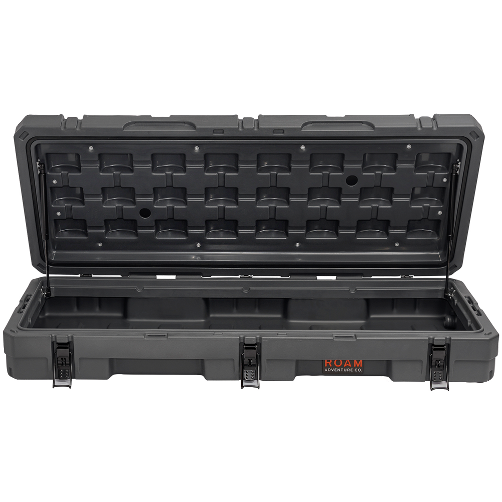 Interior view of the ROAM 83L Rugged Case ‚Äî low-profile, heavy-duty storage case