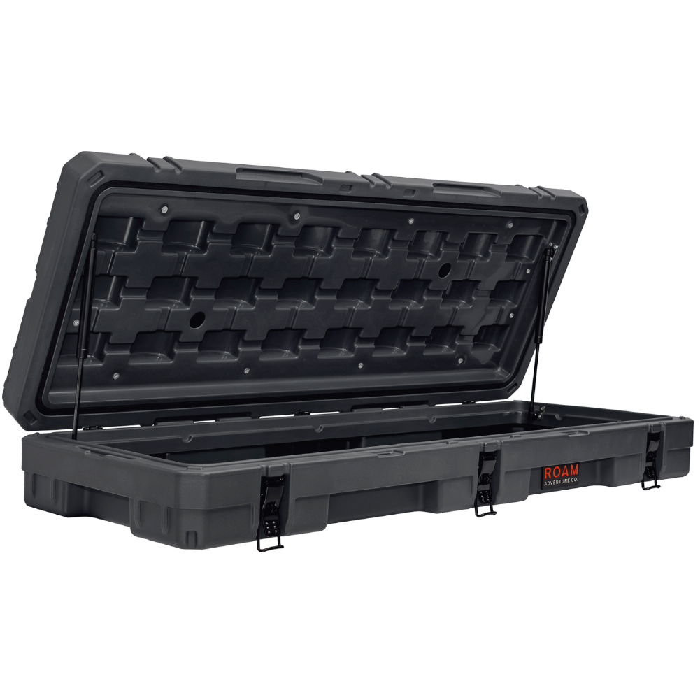 ROAM 83L Rugged Case ‚Äî low-profile, heavy-duty storage case with 3 lockable latches