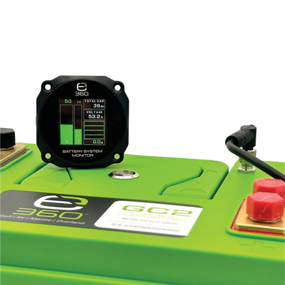 E360 51.2V Lithium Battery Monitor. LCD Display with 3M Cable [A]