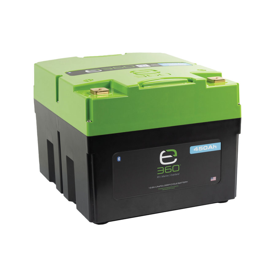 E360 12.8V 450Ah LiFePO4 Deep Cycle Battery with Bluetooth. [A]