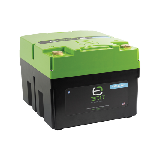E360 12.8V 450Ah LiFePO4 Deep Cycle Battery with Bluetooth. [A]