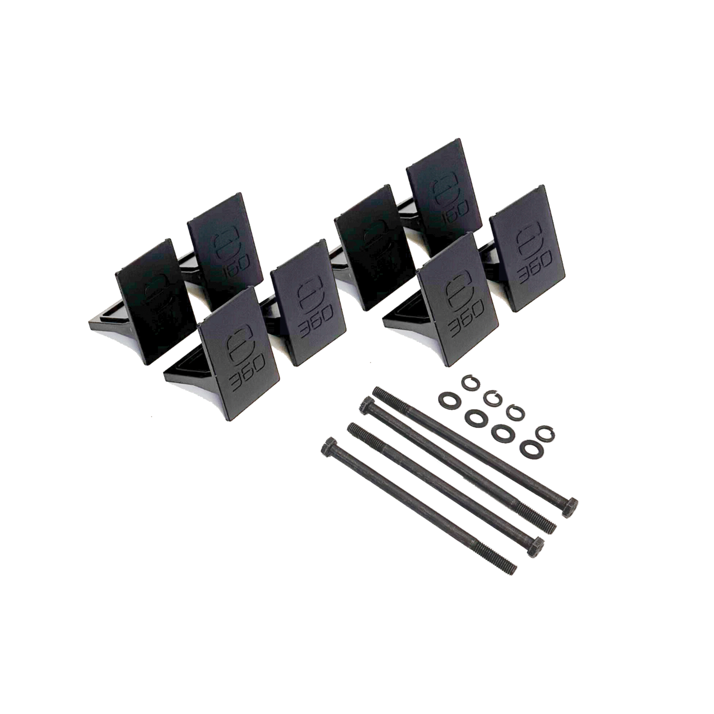 E360 EX2 3-Battery Tie Down Add-On Kit. Compatible with EX2 Edge series batteries. An EX2 base mounting kit is required for any Add-On kit. 
 [A]