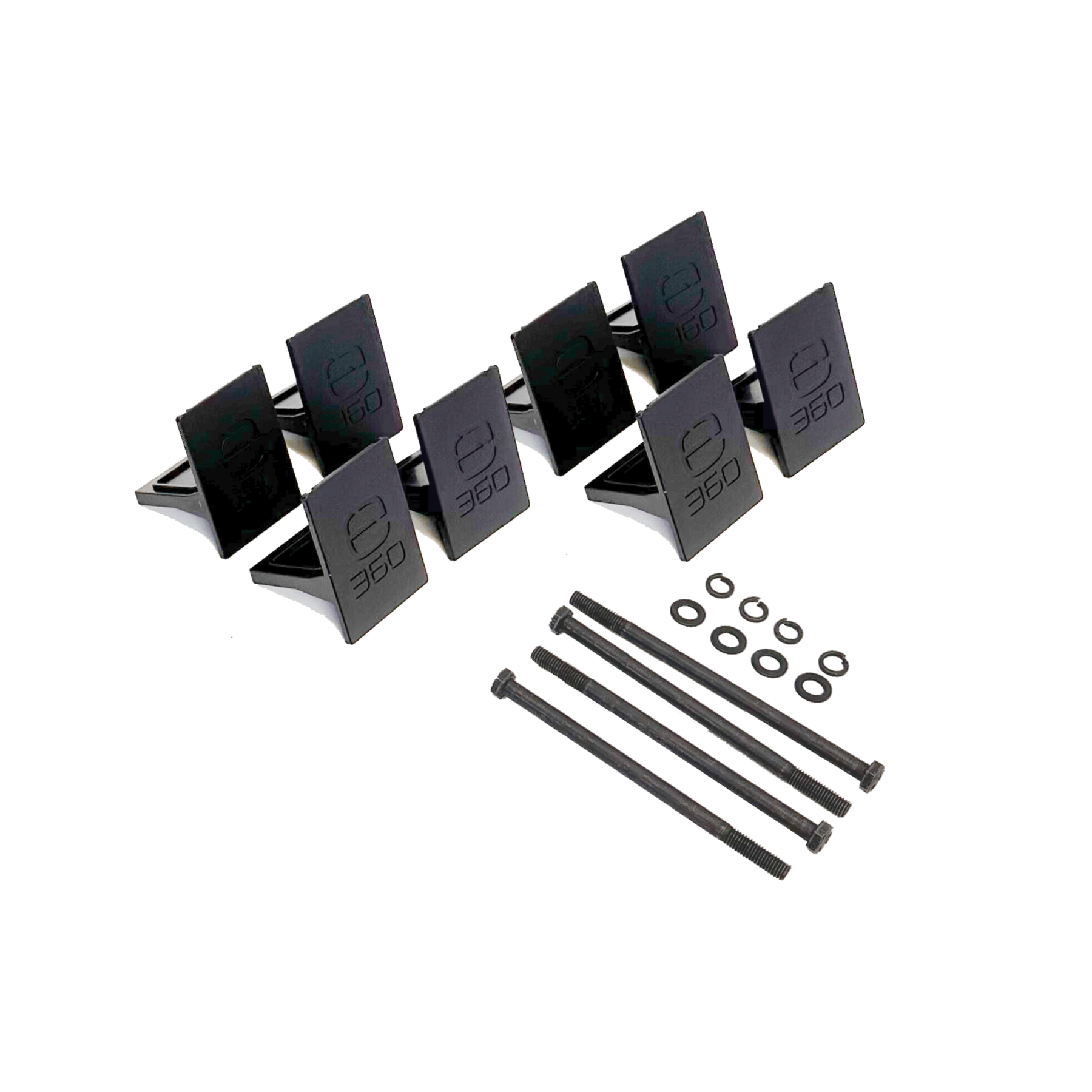 E360 EX2 3-Battery Tie Down Add-On Kit. Compatible with EX2 Edge series batteries. An EX2 base mounting kit is required for any Add-On kit. 
 [A]