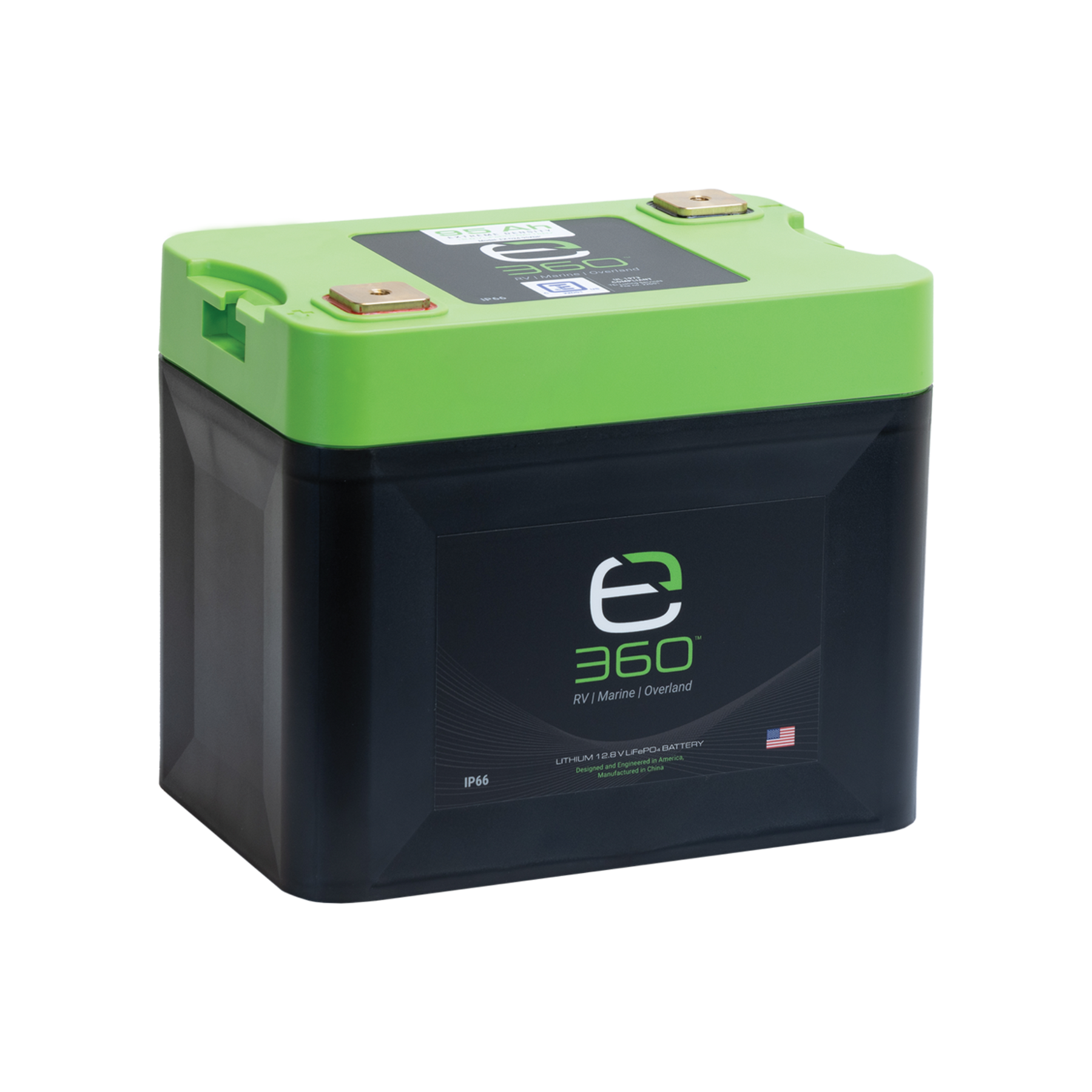 E360 12.8V 95Ah G24 Extreme-Density LiFePO4 Deep Cycle Battery [B]