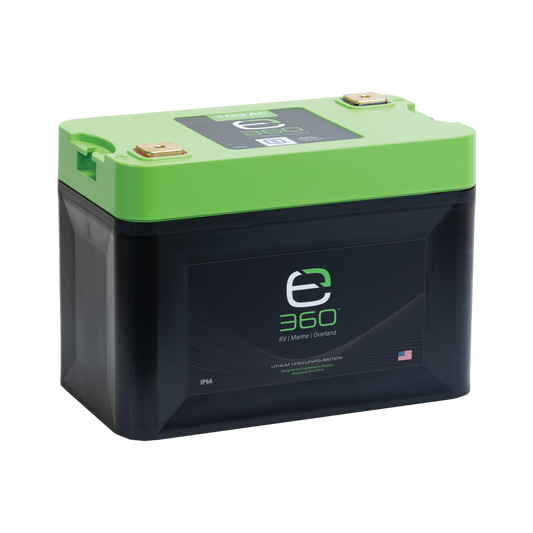 E360 12.8V 100Ah G27 High-Density LiFePO4 Deep Cycle Battery [A]