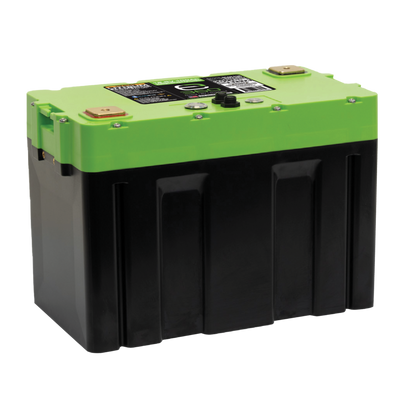 E360 Group 27 12V 100Ah Deep Cycle LiFePO4 Battery with Bluetooth, CAN Bus, and VHC (Vertical Heat Conduction) Internal Heating. [A]
